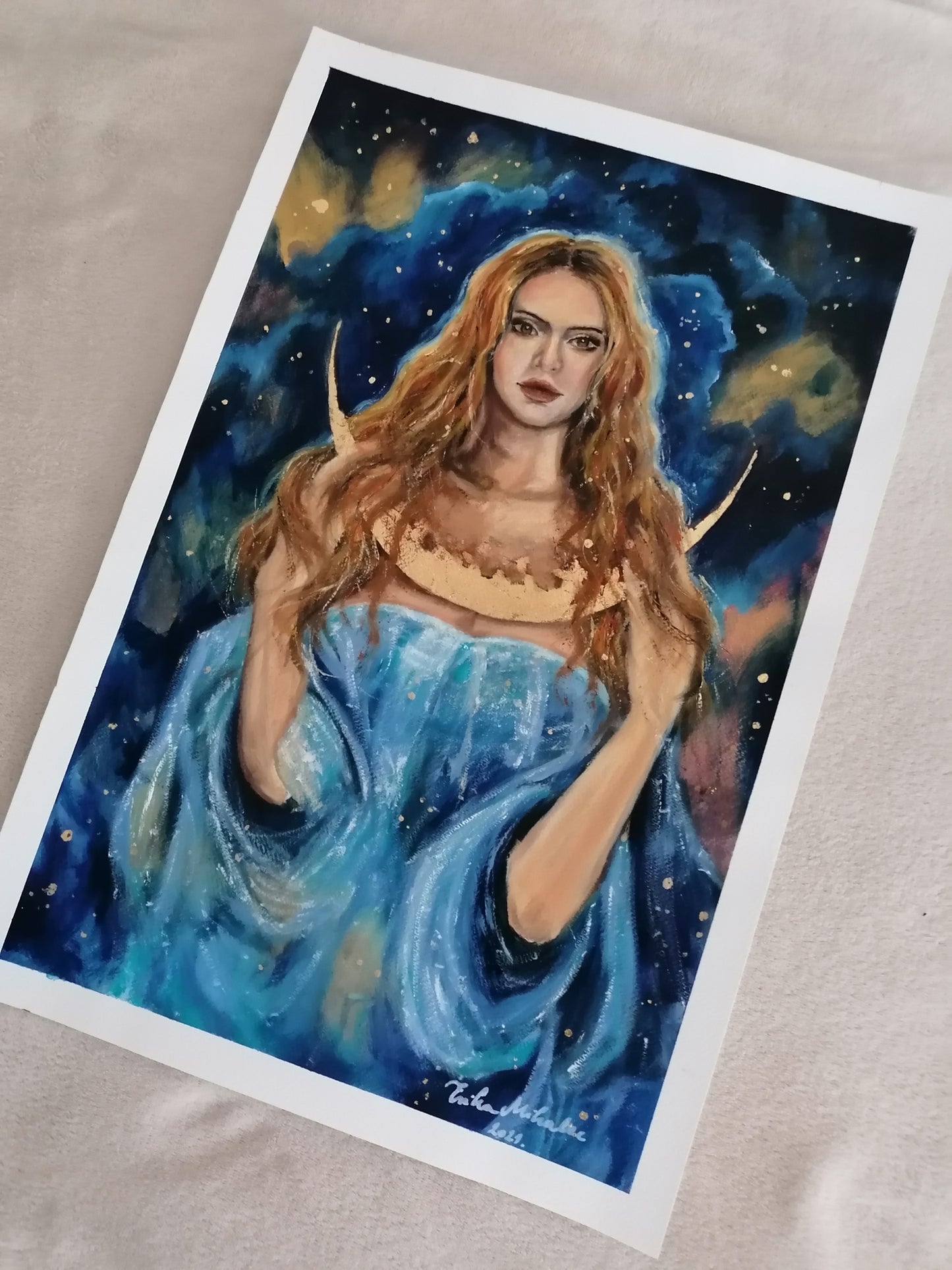 "Goddess of the Moon" Original Painting