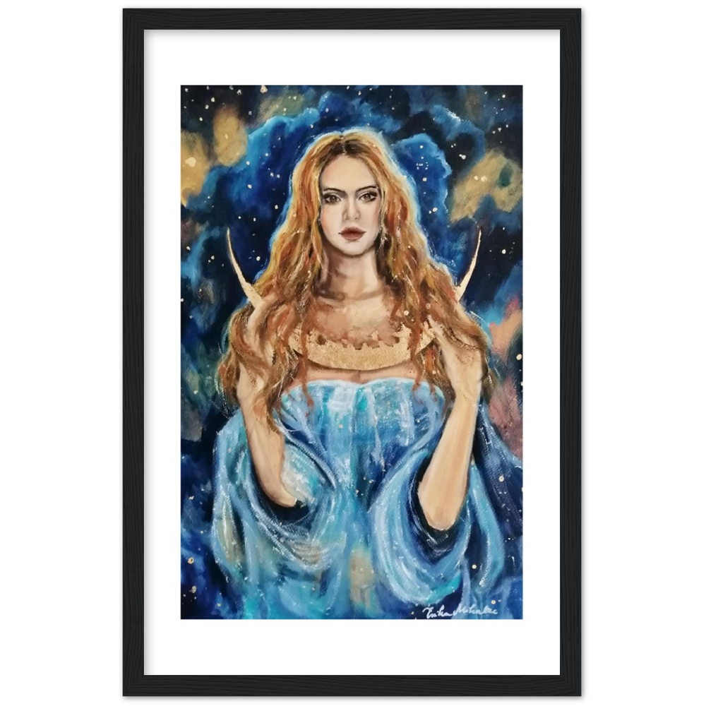 Goddess of the Moon Premium Matte Paper Poster with Frame